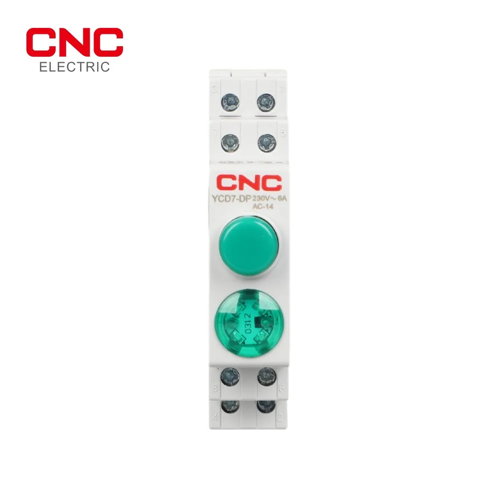 YCD7 Series DIN Rail Signal Module with Button Indicator and Buzzer Function