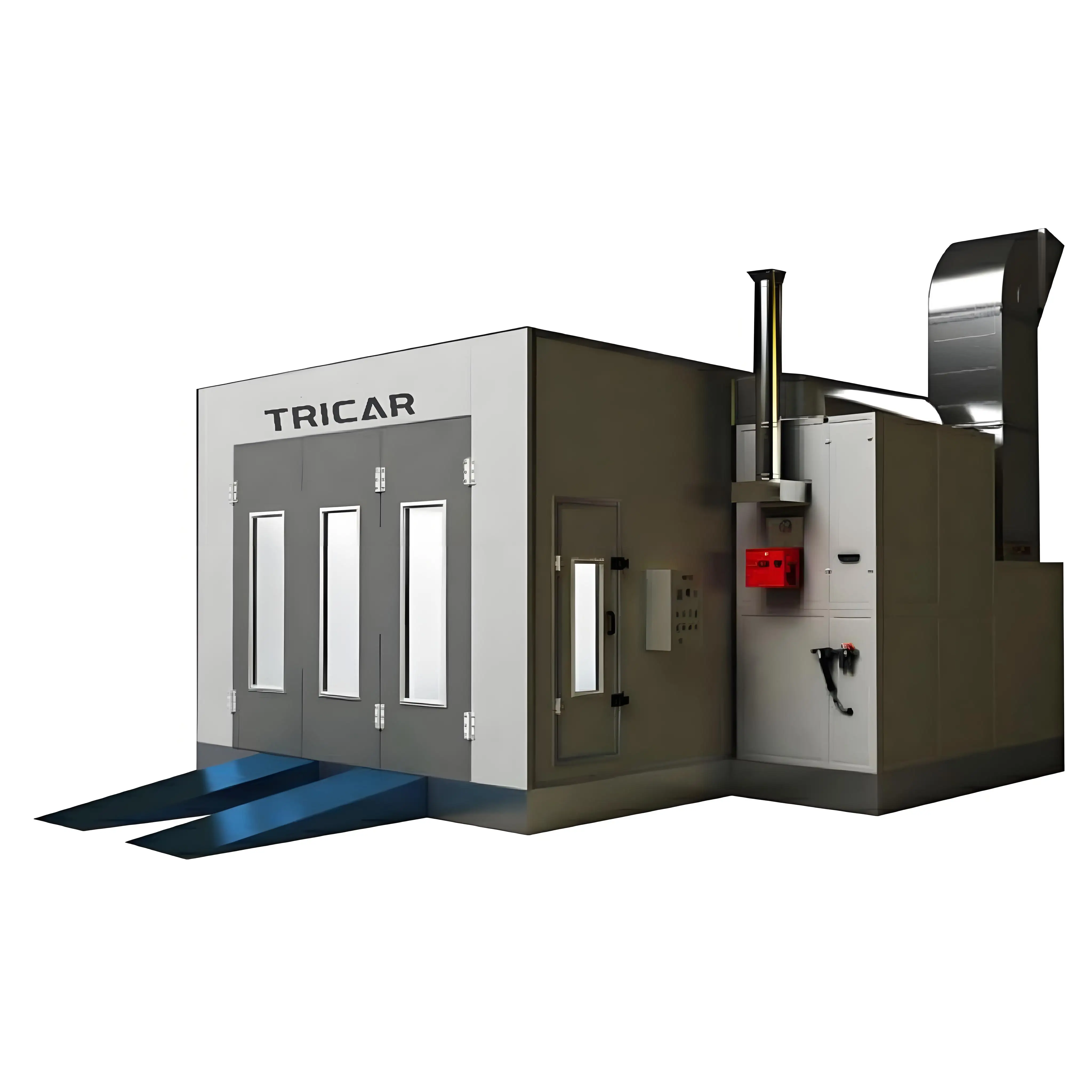 Tricar Factory Direct Auto Paint LED Furnace Spray Booth Customizable Unique Diesel Burner Best Performance Paint Room for Cars
