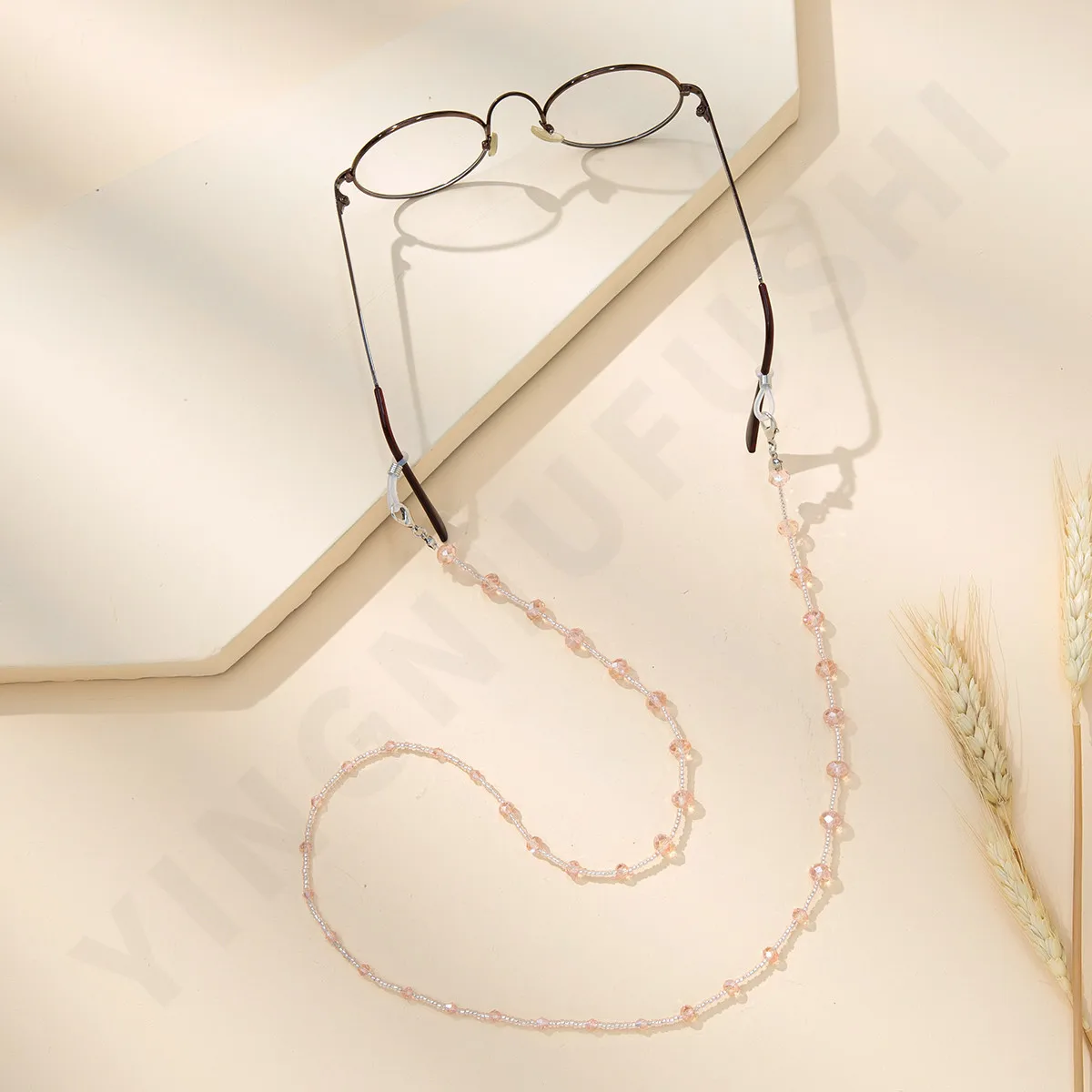 2021 Новое поступление, цепочка для очков из бисера, модные простые однотонные бусы ручной работы, солнцезащитные стеклянные цепочки для женщин и мужчин