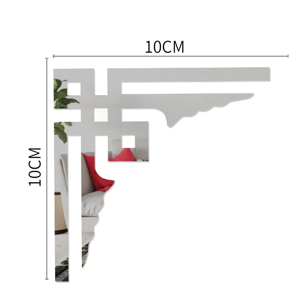 4 Miroirs Muraux Adhésifs 30x30 Cm - Incassables En Plexiglass, Flexibles - Pour Salle De Bain, Chambre, Porte - 6