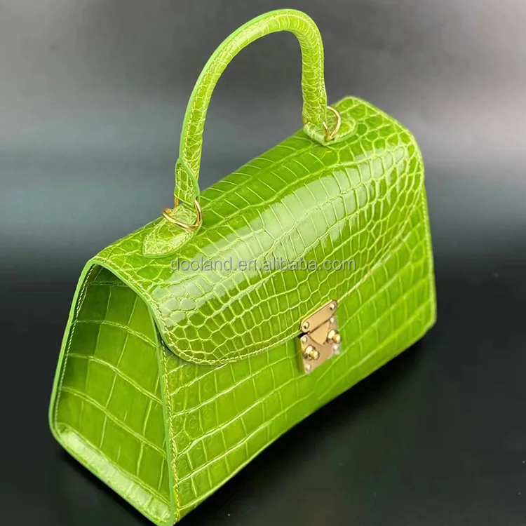 Luxury hot selling lady genuine crocodile leather skin tote bag