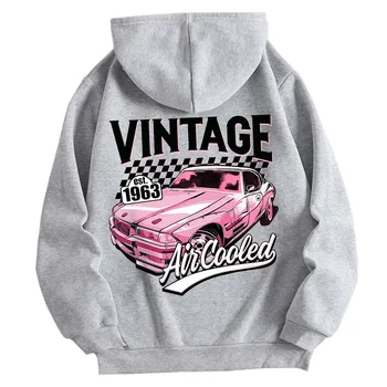 Y2K custom wholesale high quality plus size plus size women's hoodie hoodie car print top Heavyweight sweatshirt retro