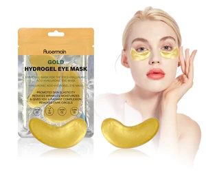 Private Label OEM Crystal Hydrogel Gold Under Eye Patches Eye Maskss Gel for Hydrogel Eyes Care