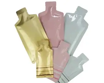 Custom Printed PET Bag Mini Sample Special Shaped Sachet Packaging for 5ml 30ml Energy Gel Honey Liquid Vodka Mineral Water