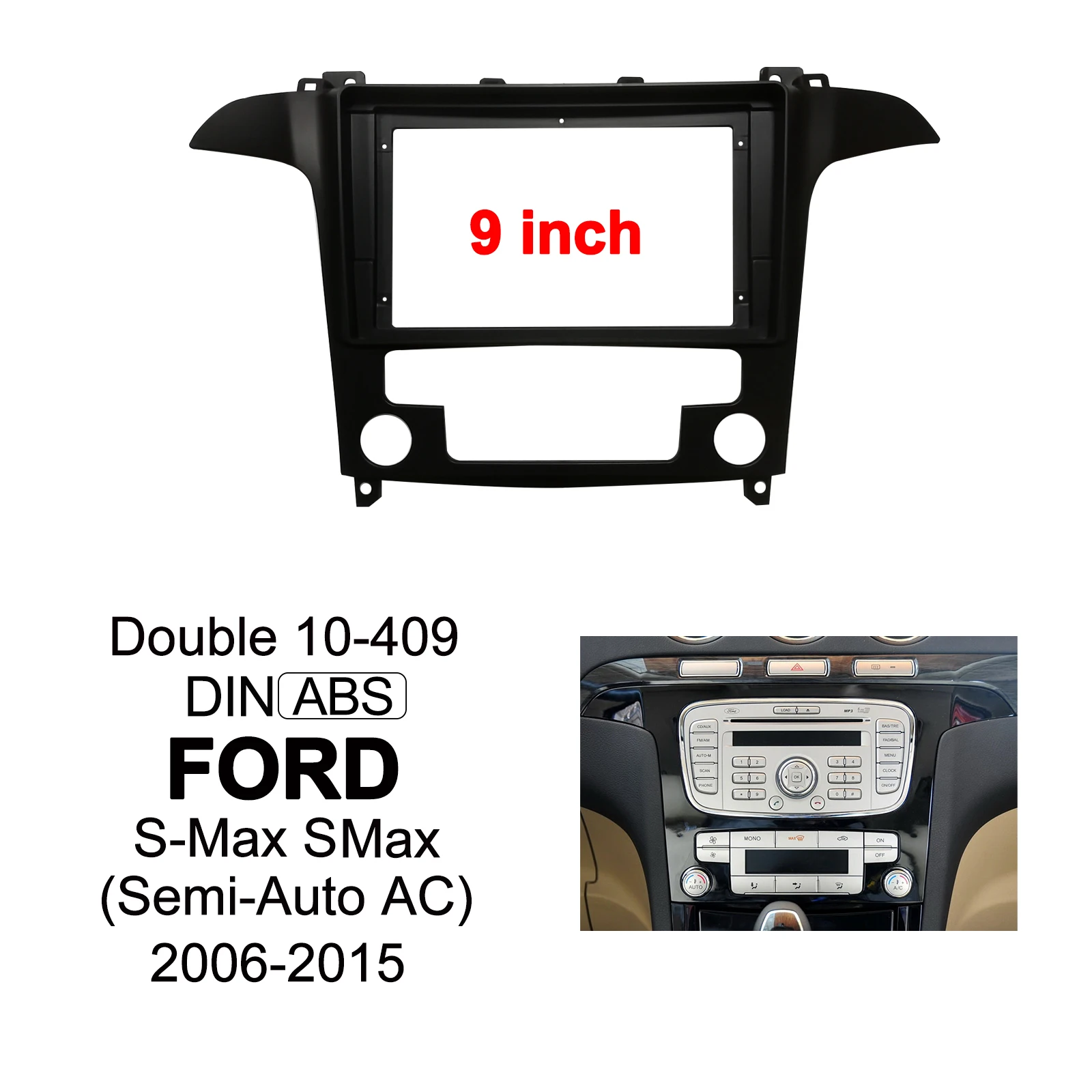 Car Dash Installation Kit Radio Stereo Fascia Dvd Player Dash Panel For Ford Smax Smax Semi