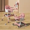 Barbie Silla de comedor Rosa caballo mecedora