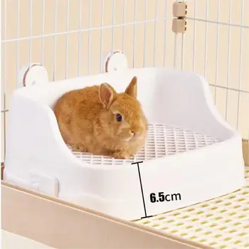 China Supplier Pets Premium Cleaning Products Large Space Cat Toilet Box Litter Box rabbit toilet for cages