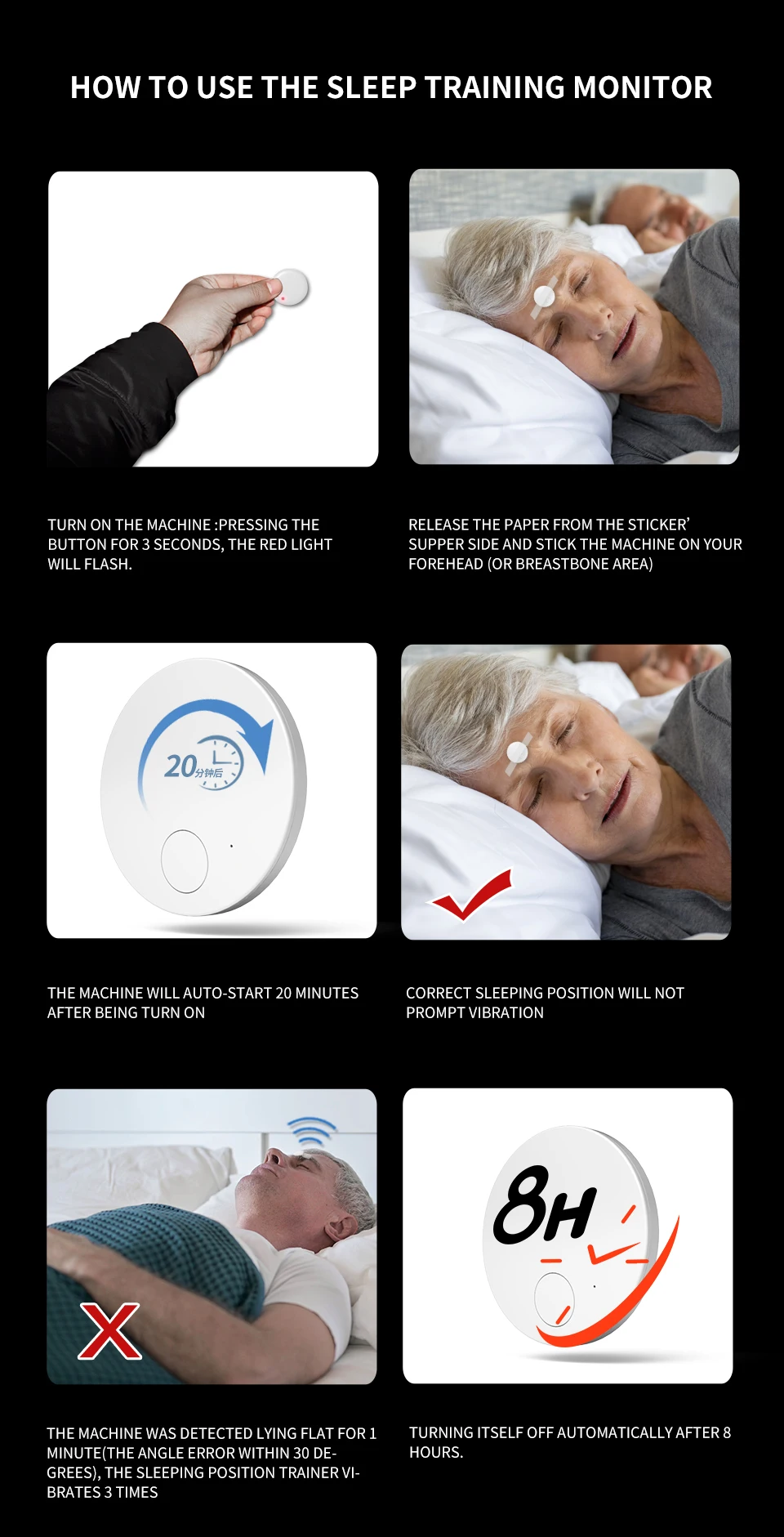 Contec Slp10 Snoring Train Snore Stopper Anti Snoring Device Sleep Apnea Monitor Buy Anti