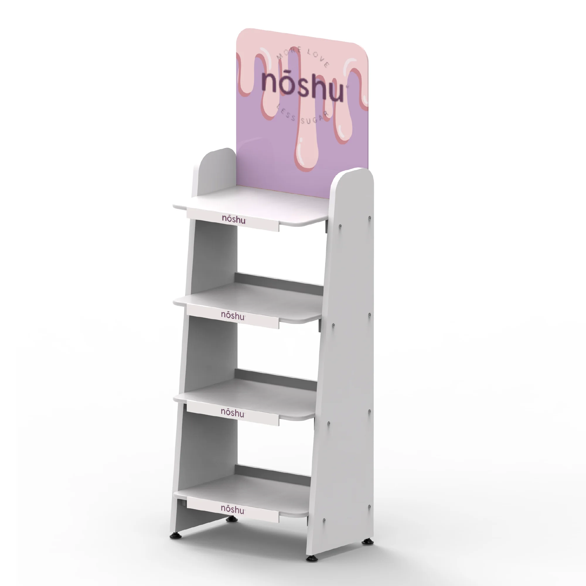 Customizable Store Wood Display Rack for Displaying Beer Laminated Shelves