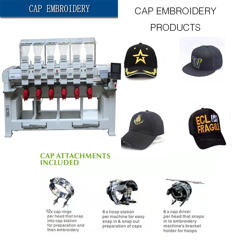 Шесть головка 12 ненужные свитера вышивальная машина 6 головок компьютеризированная вышивальная машина для производства кружев для пришивания шнуров запчасти