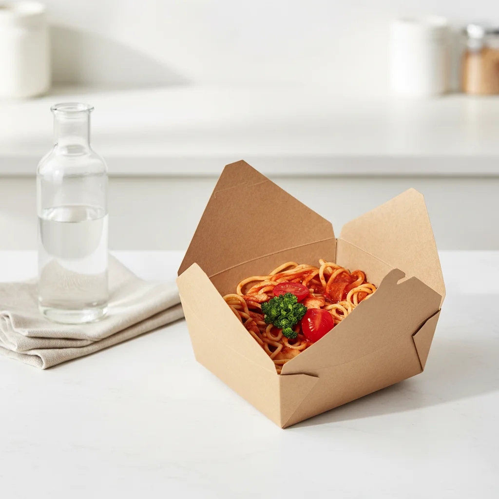 Disposable Waterproof UV Printed Kraft Corrugated Cardboard Box Portable Fast Food Takeaway Packaging Four-Color Printing Die