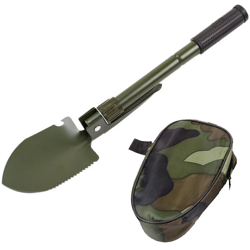 Pelle Multifonction Pliante 4 En 1 GlobalShop – Acier Allié, Camping Survie Jardin (France)