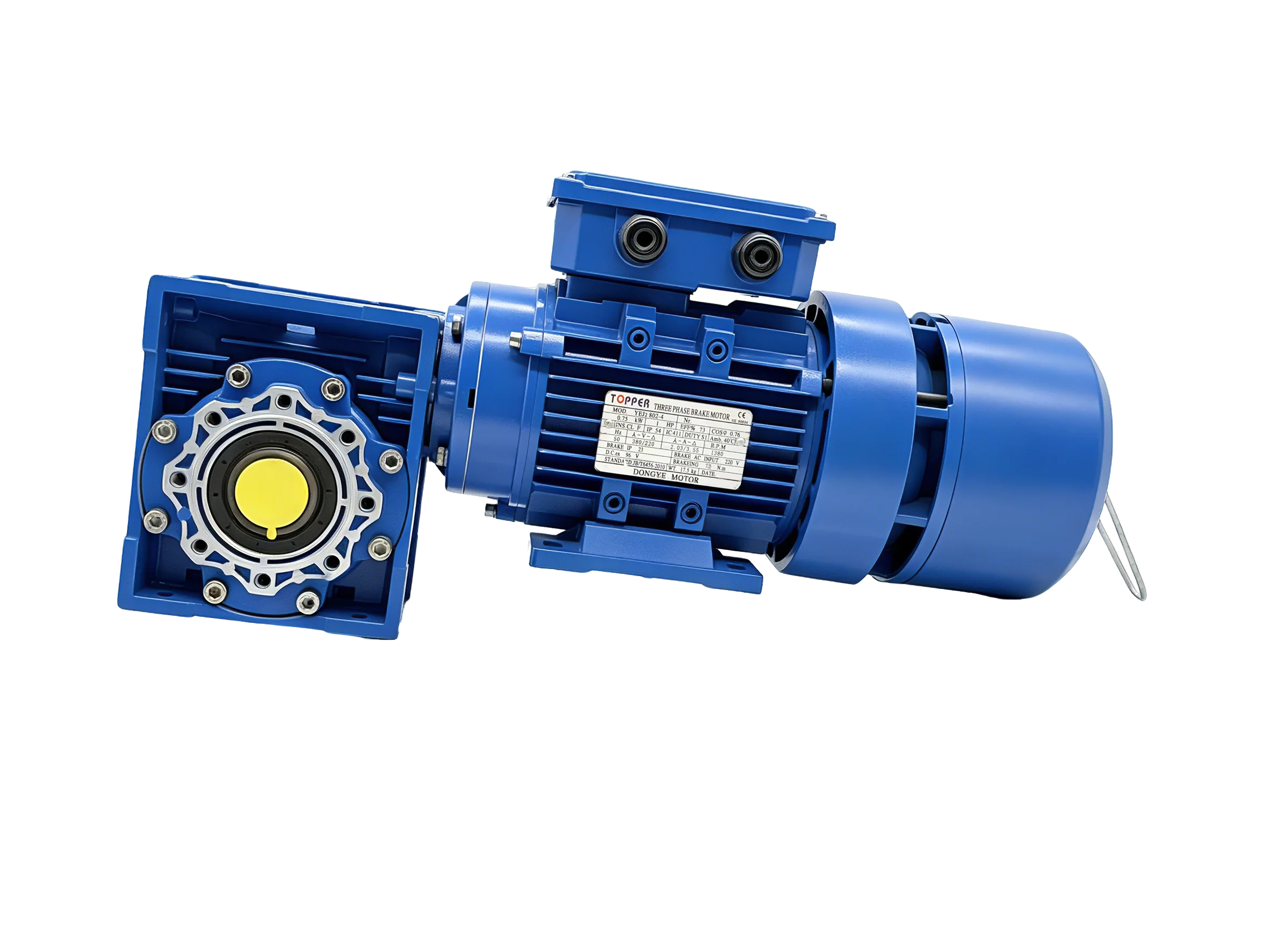 High Torque Three Phase YEJ2 Series AC Brake Electric Motor with Worm Reducer Gearmotor for Apparel Machinery