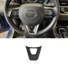 Striscia di rivestimento a forma di U per volante, modello in fibra di carbonio ABS