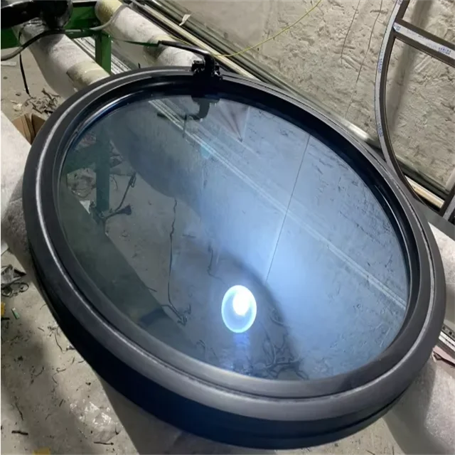 Processing and Customizing Small Radius Circular Low-e Insulating Glass Observation Window Heat Reflective Coated Glass
