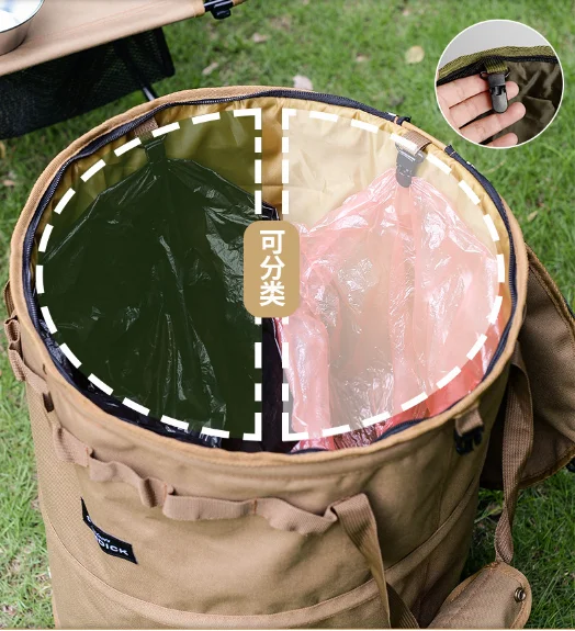 Outdoor Picnic Portable Trash Can Camping Barbecue Folding Trash Can Multifunction Laundry