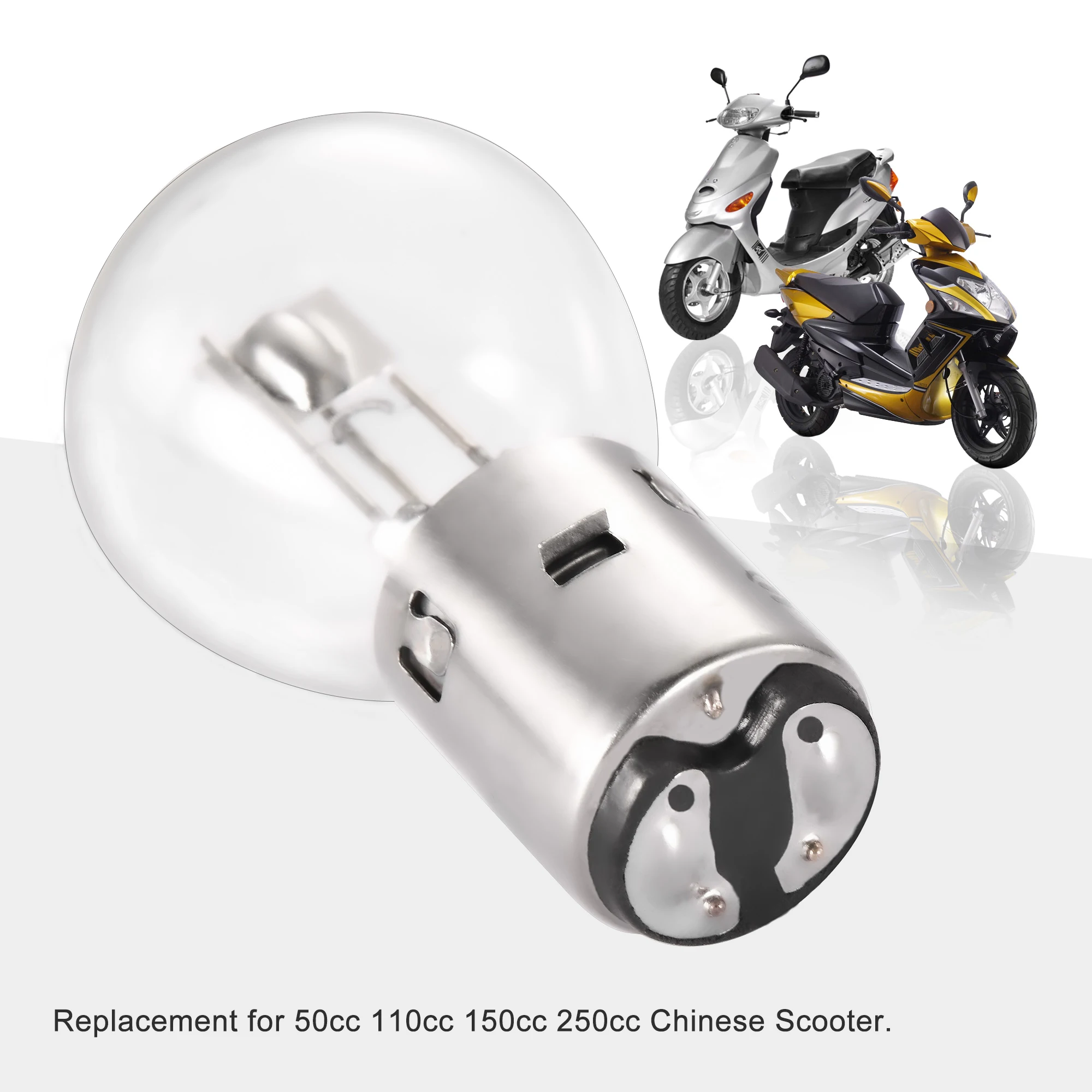 Set Di 2 Lampadine Fari 12V 25W Per ATV, Scooter E Go Kart: Compatibili