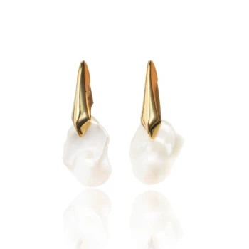 Irregular Earrings French Baroque Pearl Earrings Luxurious High-end Earrings for Women