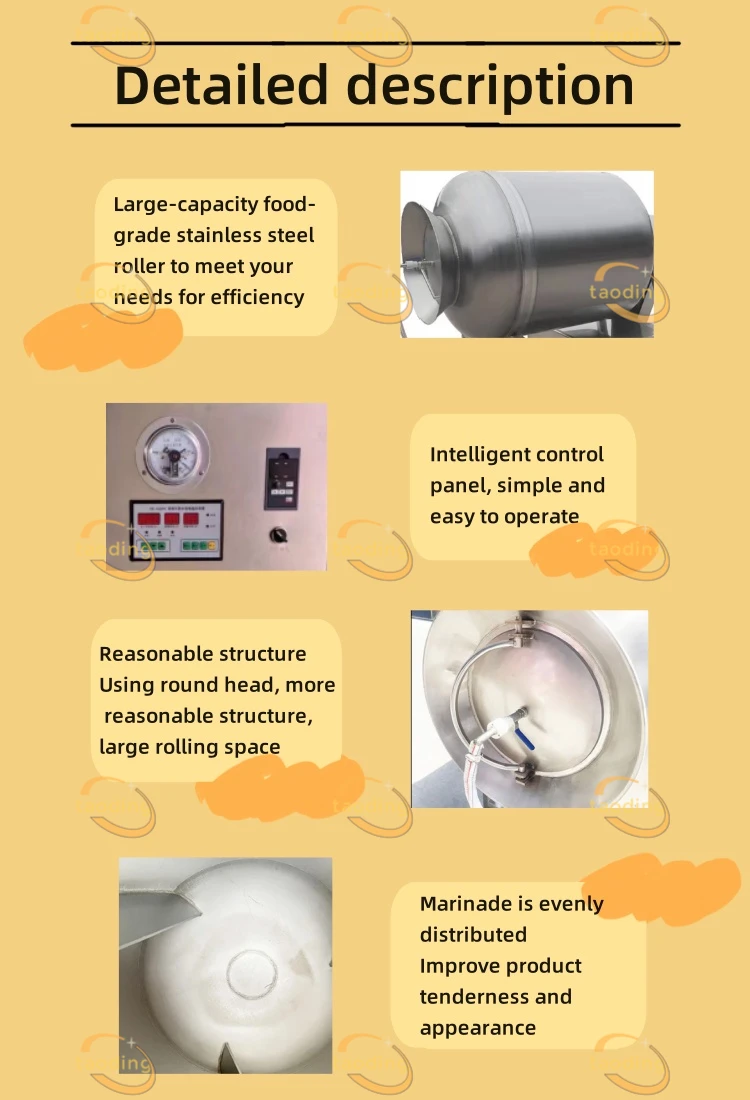 1000 Lbs Fried Chicken Marinator Machine Commercial Food Tumbler