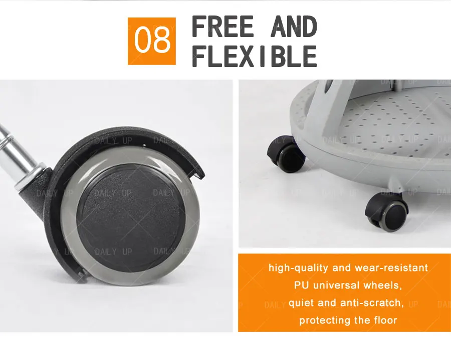 Professional Swivel Training Chair With Armrests For Student Adjustable Reading Chair With Huge Basket For Library Conference