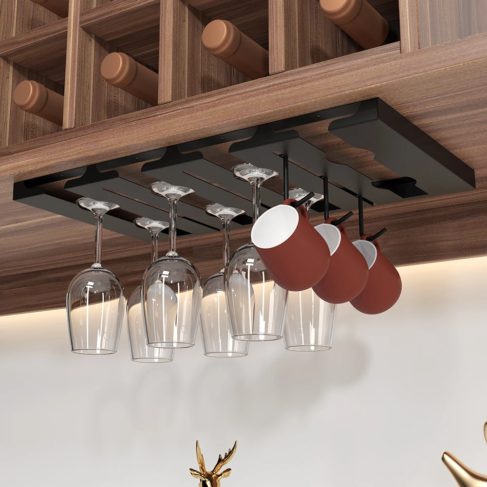 Fashion 304 Stainless Steel Kitchen Accessories Wine Glass Rack Red Wine  Glass Storage Rack Wine Glass Holder