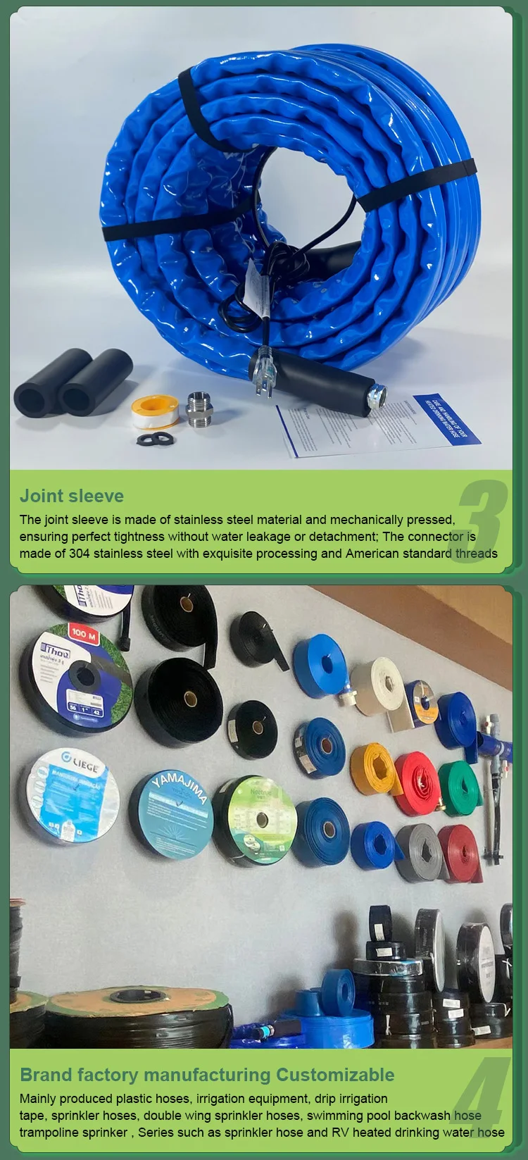 25ft Heated Water Hose Heated Drinking Water Hose With Femaletomale