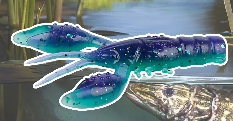 Hot Selling!fishing Tackle Crawfish Prawn Lures 3.8g/65mm Shrimp Lures