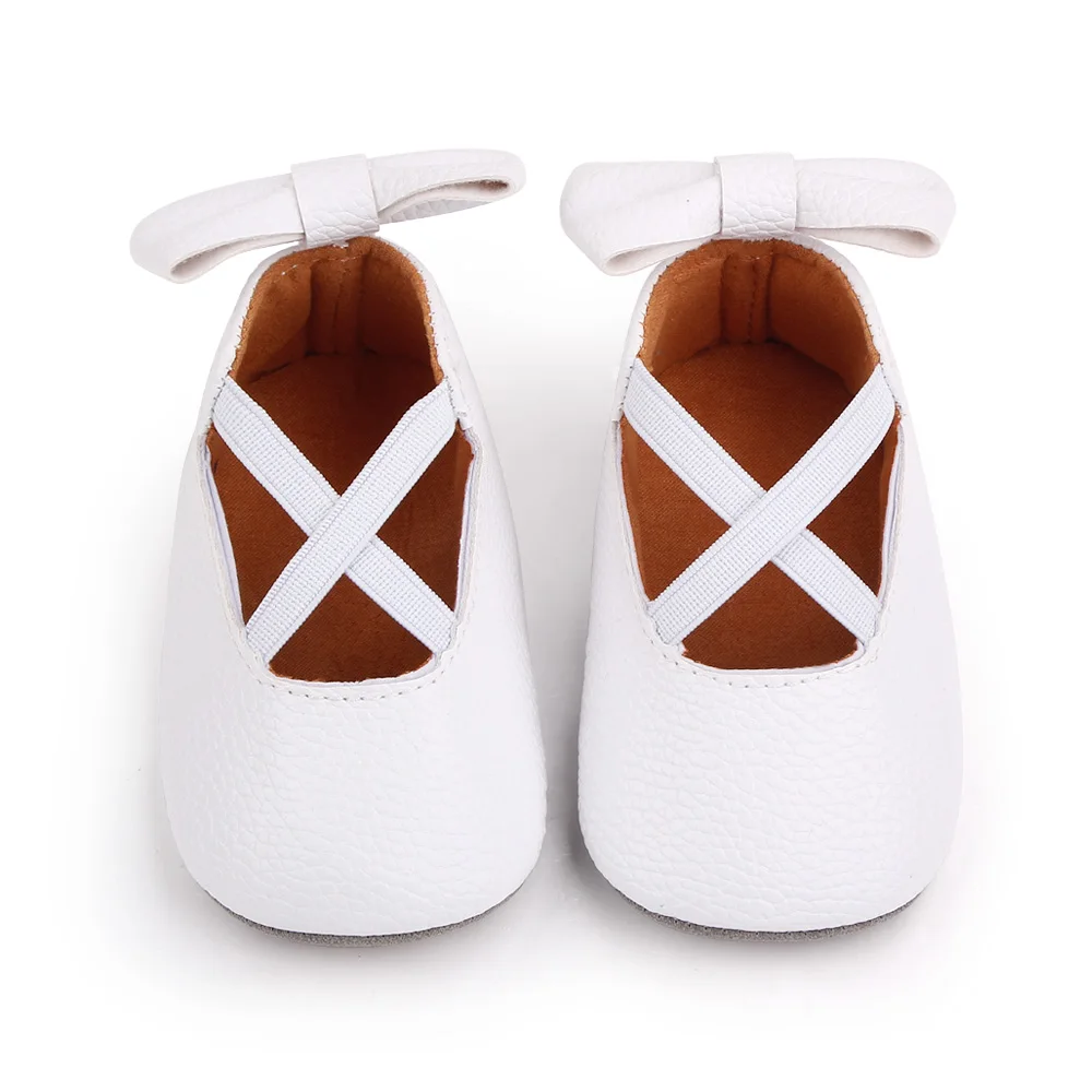 Newborn toddler shoes lovely bow baby girls princess shoes girls soft sole walking shoes wholesale factory