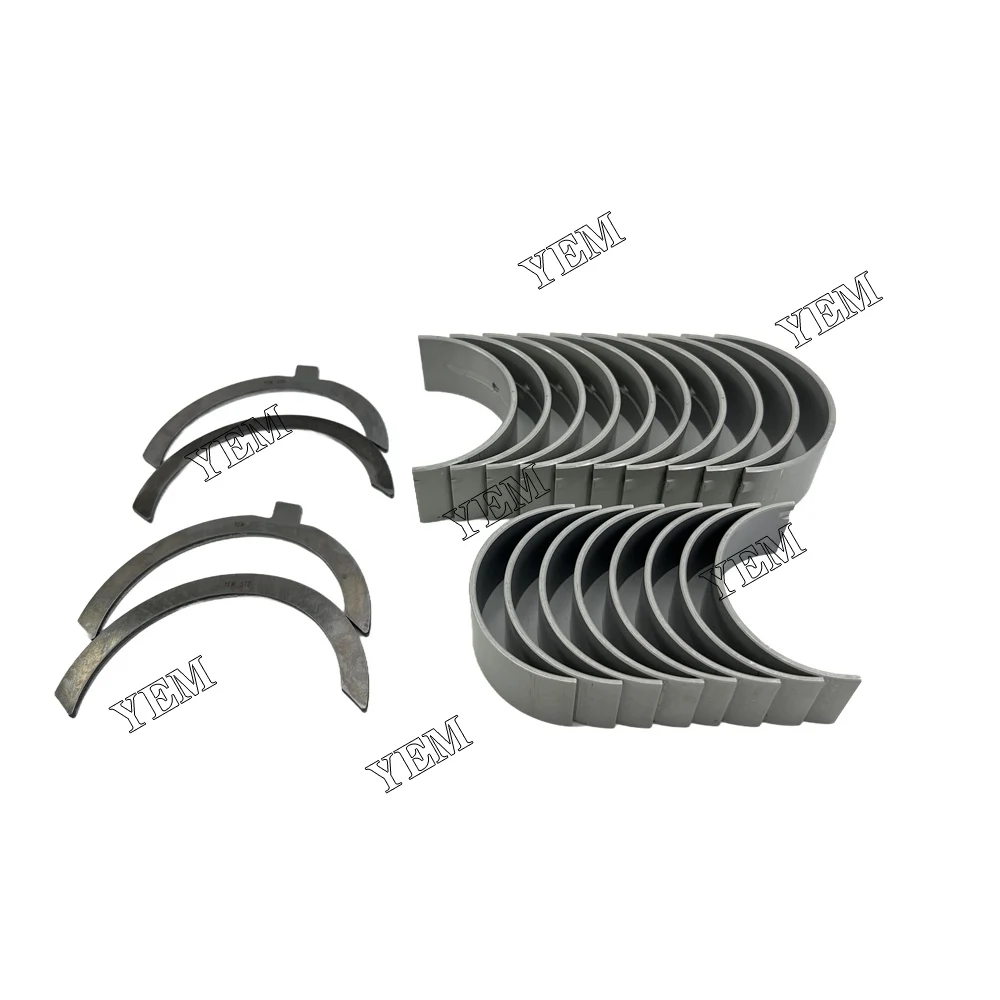 4G18 Main Bearing and Connecting Rod Bearin Kit & Thrust Washer Set Engine Bearing Set for Mitsubishi 4G18 Engine