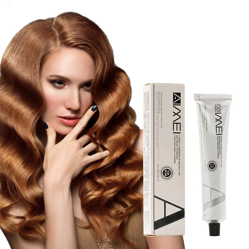 OEM Private Label AIMEI Professional Salon Low Ammonia Dark Blonde hair Dyeing Herbal Hair Dye Color Cream Permanent Coloring