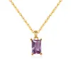 18K gold (February deep purple stone)