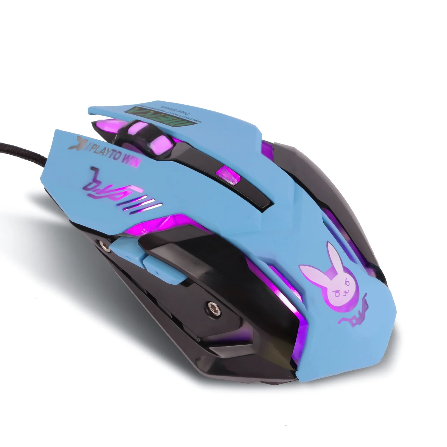 Wired USB Pink Gaming Mouse with 7color Backlit for Macbook