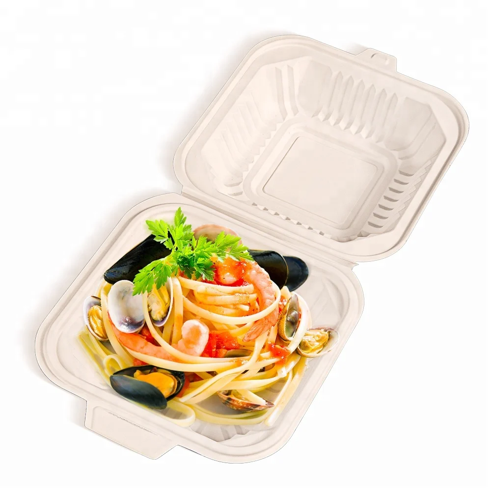 Fast Food Containers Eco Friendly Tableware Disposable School Lunch Trays