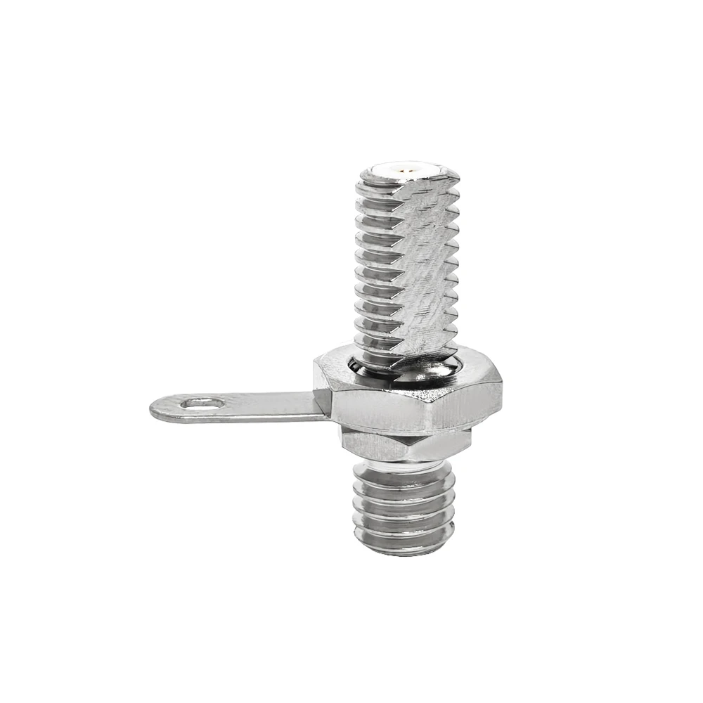 RF Adapter 50 Ohm 10-32 UNF Female Jack Bulkhead to 10-32 Female Straight Termianal