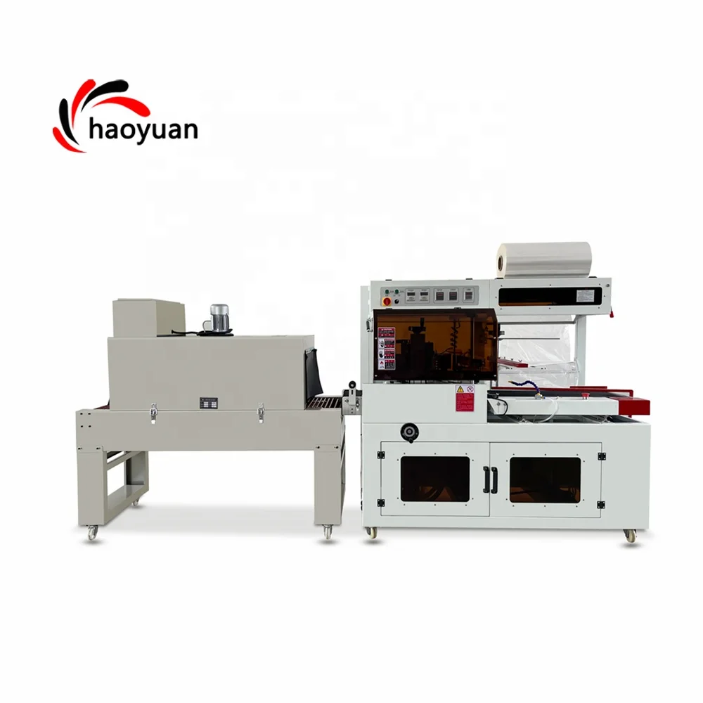 HYBF-450 Automatische Schrumpffolie-Einwickel-Packmaschine, iPhone-Kartonsiegel-Schrumpffolie-Maschine