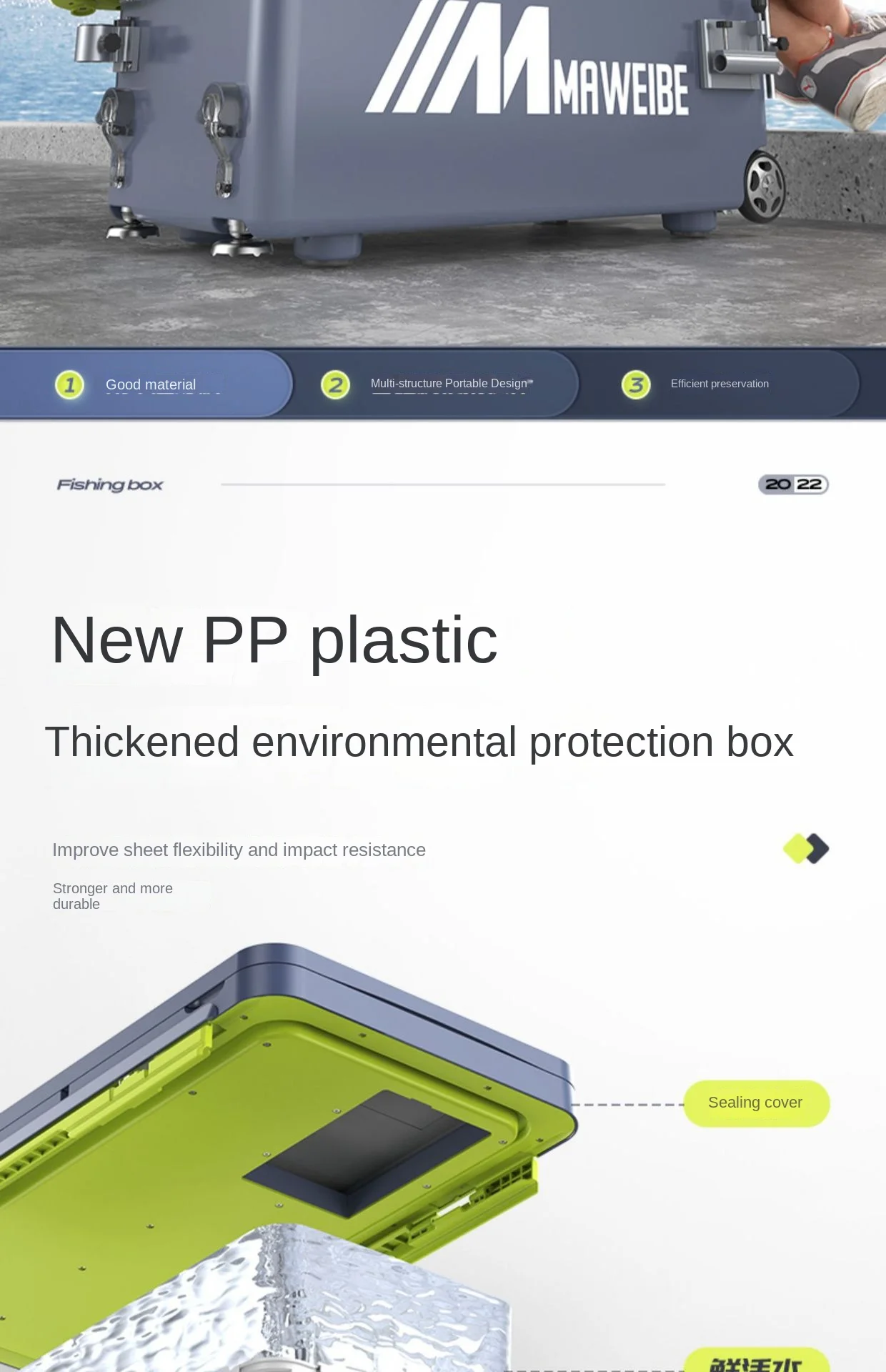 Fishing box new multi-functional  bucket ultra-light sitting Taiwan  wild fishing equipment