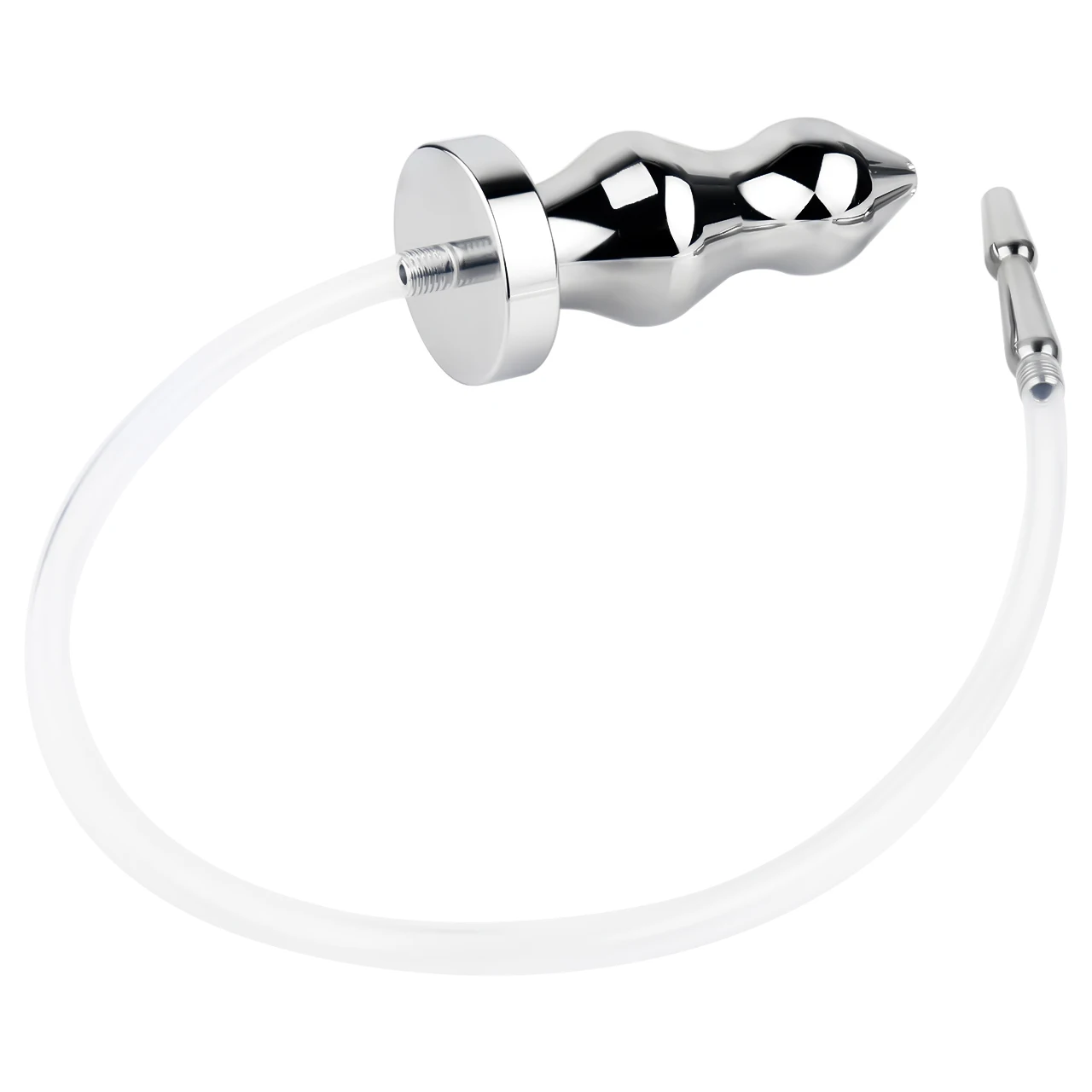 FRRK Dropshipping Short Size Anal Plug Prostate Massager with Silicone  Urethral Catheter Metal Butt Plug Sex Toys for Women Men