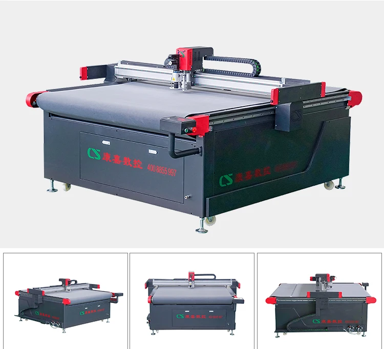 Cnc Garment Industrial Cutter Machine Flatbed Automatic Digital Round ...