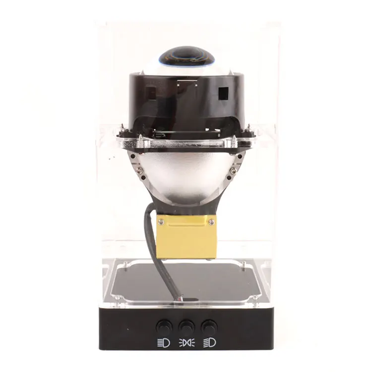 High Quality Display Box Biled Lens Hi Lo Beam Switch Show Battery Box Test Rechargeable Box LED Projector Lens