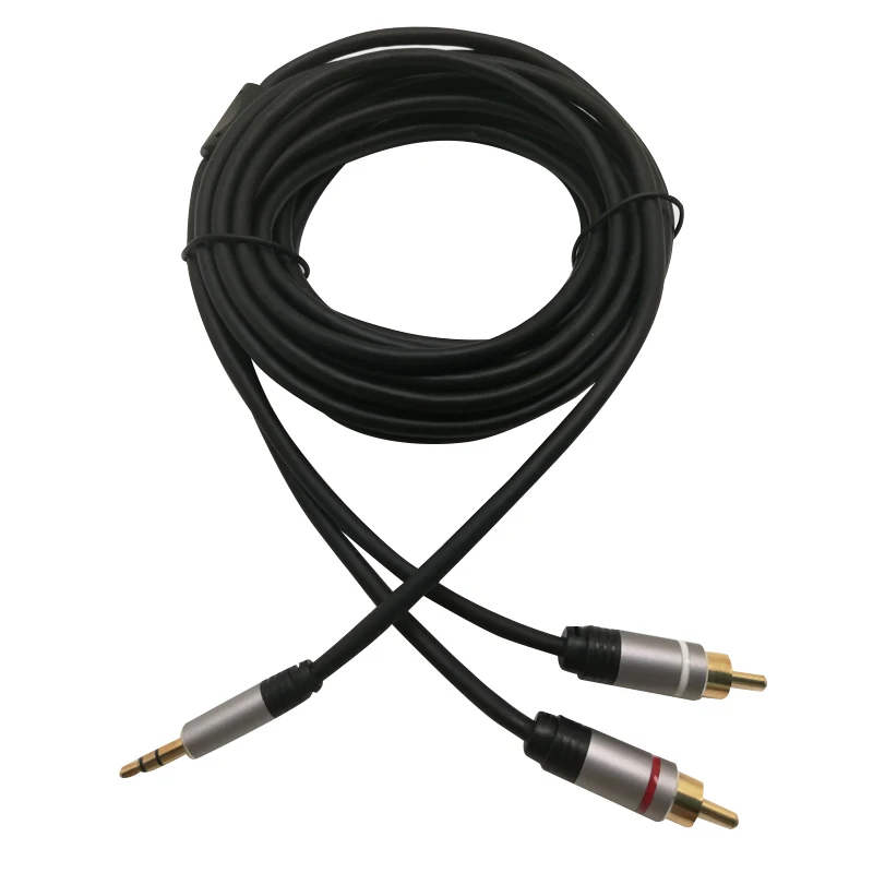 Audio Cable 2rca To 3.5 Audio Car Cable For Amplifier Phone Speaker Rca
