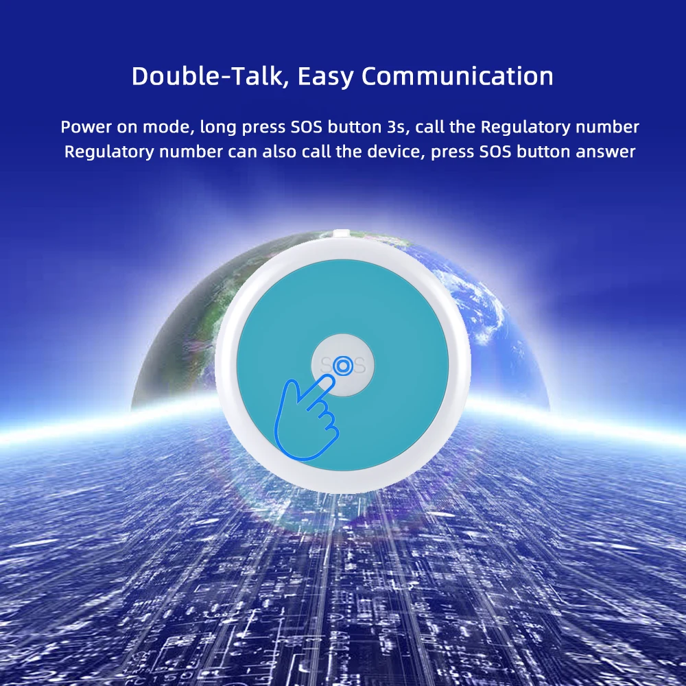 Portable GPS Locator G53 4G SOS Panic Button Bracelet Calling Mini GPS Child Tracker for Children Elderly