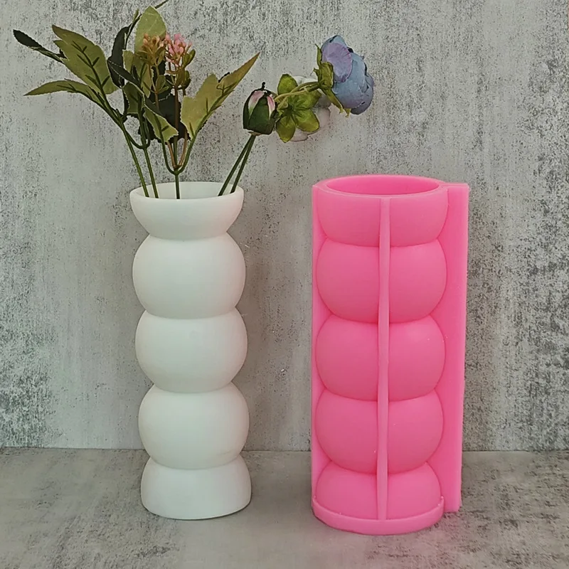 Vs001 Ins Style Flower Pot Gypsum Large Vases Silicone Molds Vase