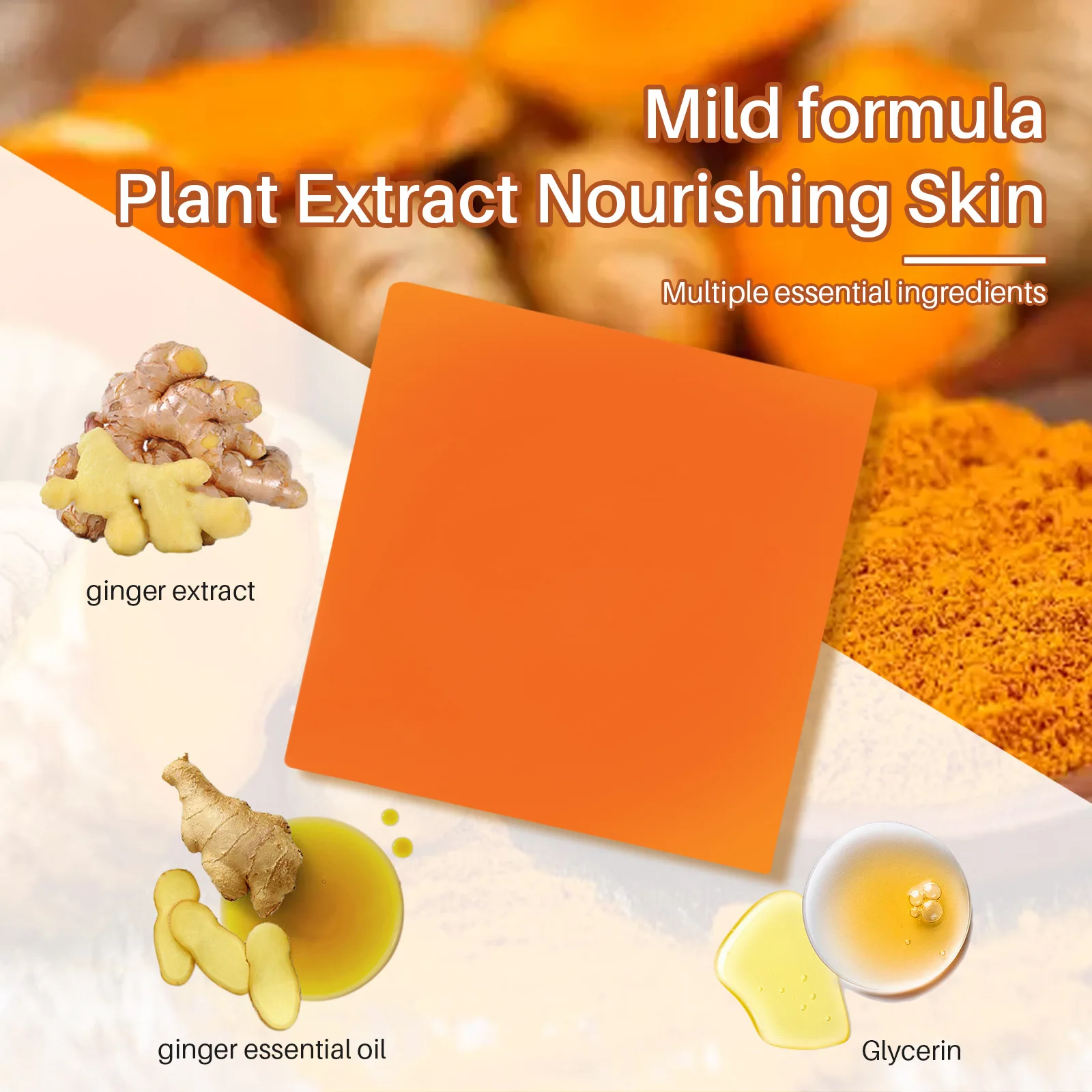 Turmeric Soap Carrot Complexion Soap Whitening Anti Acne Bleaching Face