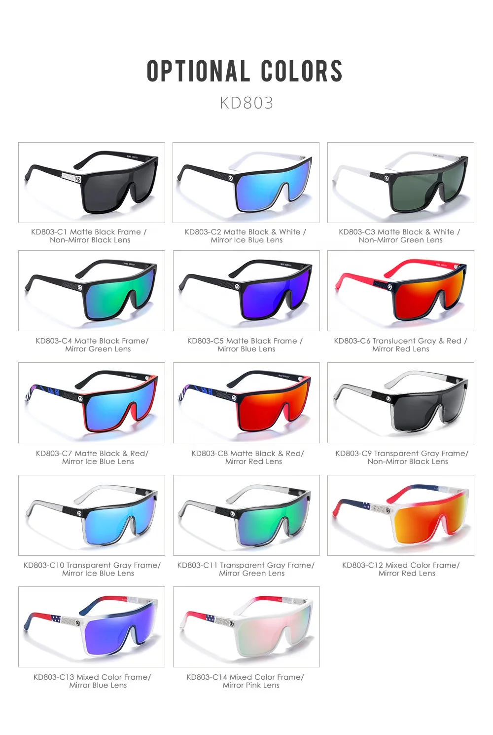KDEAM Polarized Cycling Sunglasses 2024