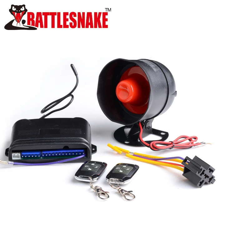 Universal One Way Car Alarm System Siren Remote Control Car Alarm System Security With Key for Car