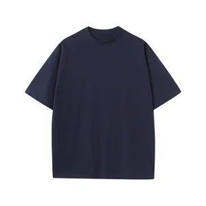 230g Cotton Printed Logo Drop Shoulder Short-Sleeved Loose Large Size Neck Men's T-Shirt