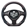 Without Carbon Fiber Button Frame+Smooth Leather+Carbon Fiber