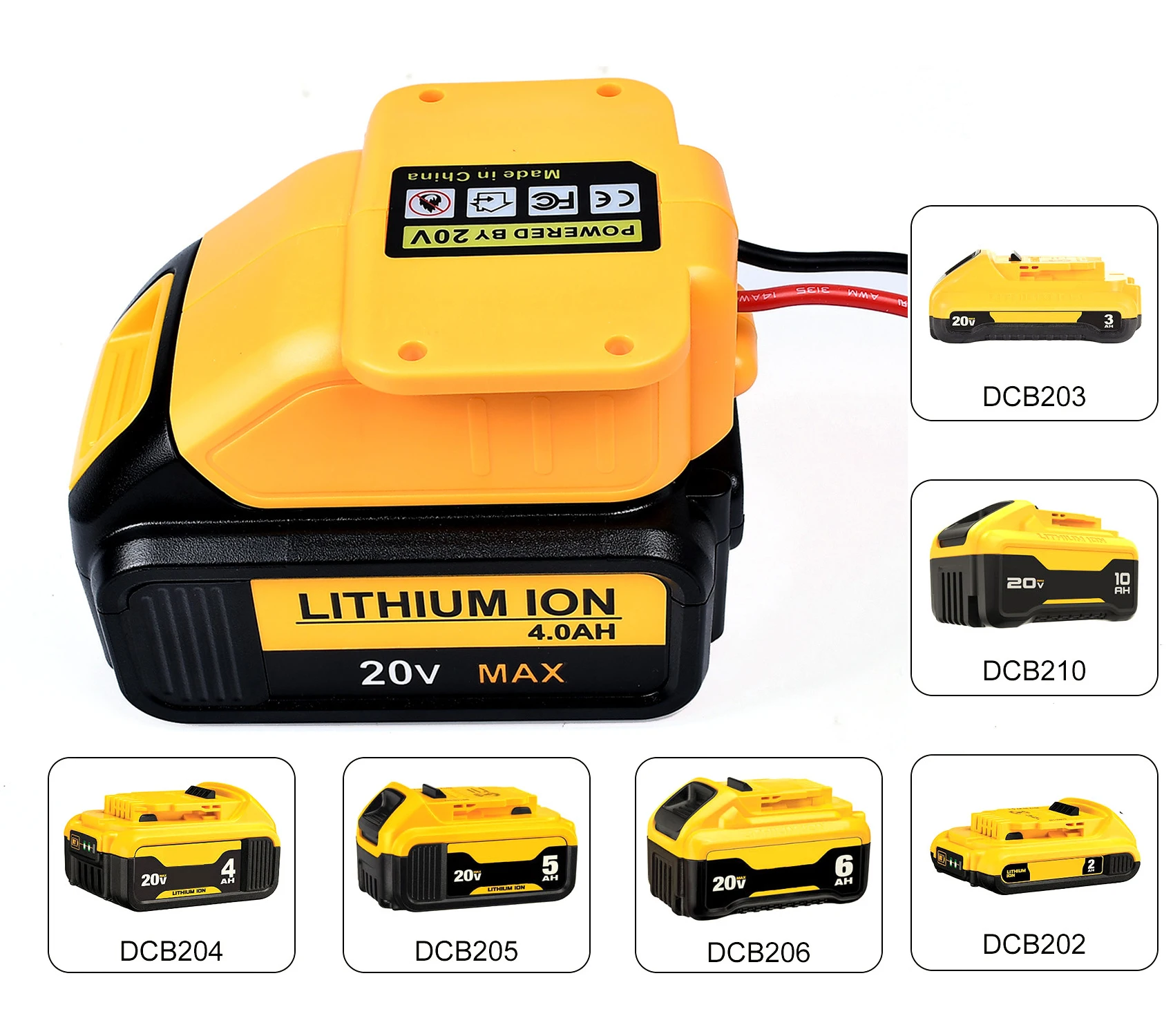 Power Wheels Adapter for Dewalt Battery DIY Ride on Truck