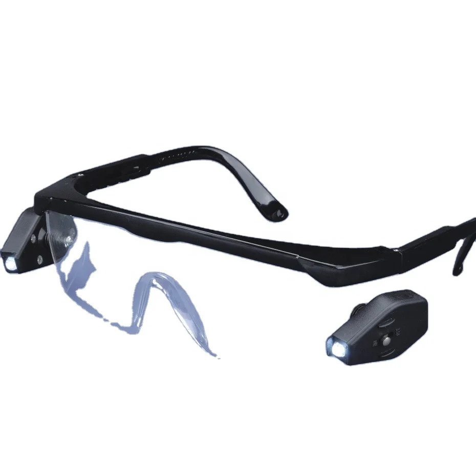 Защитные очки со светодиодной подсветкой, защита от царапин, ANSI z87.1