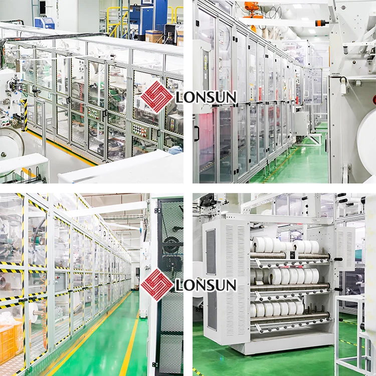 Disposable Elastic Waistband Baby Diaper Making Machine High Speed Full